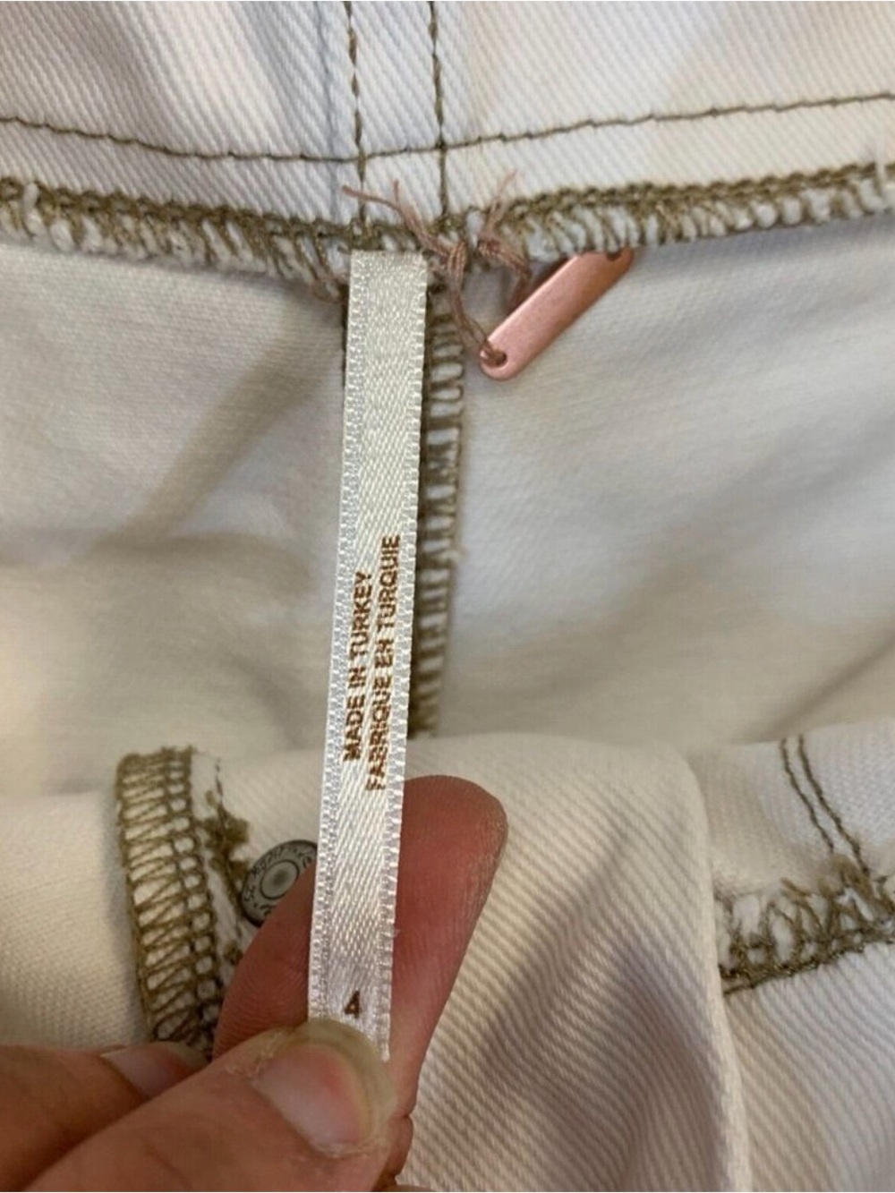 Free People Cindy Utility Shorts Womens 4 High Rise Adjustable Belt Button Fly - Picture 5 of 5